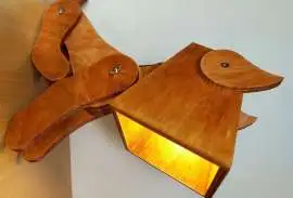 Світильник ручної роботи у вигляді песика 