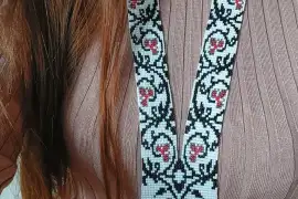 білий гердан прикраси в українському стилі аксесуа