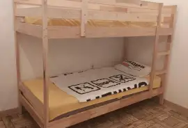 Детская деревянная двухярусная кровать 